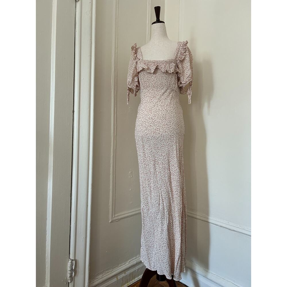 Doen Pink Floral Midi Dress
